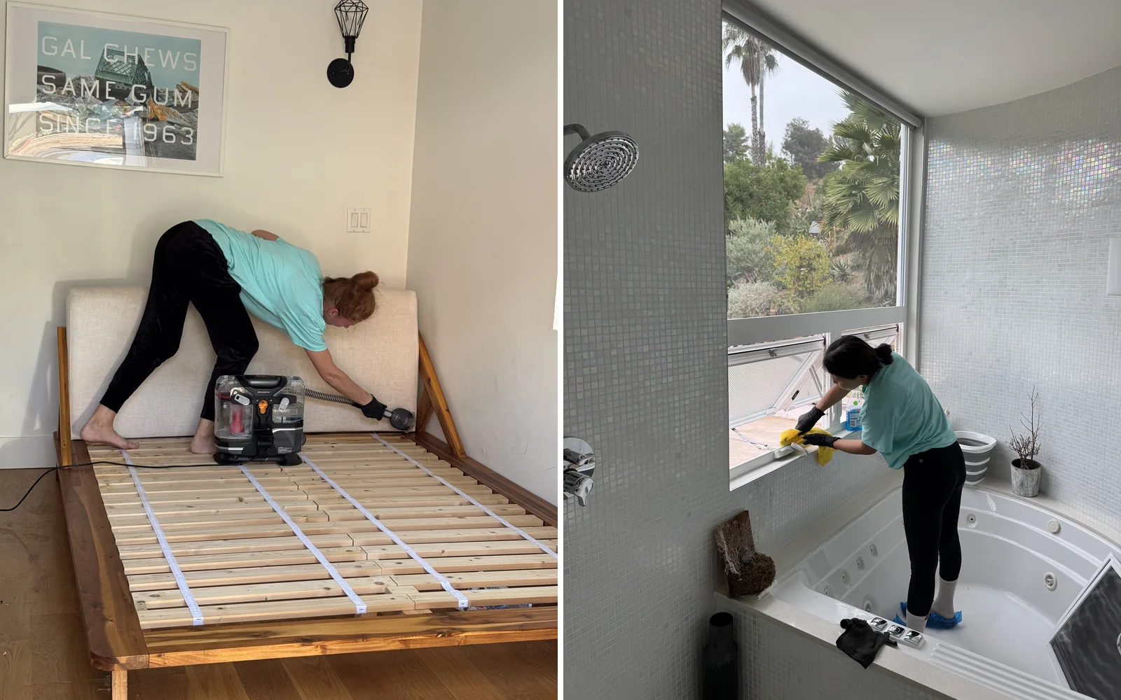 VAST Cleaning technicians at work in a Los Angeles home