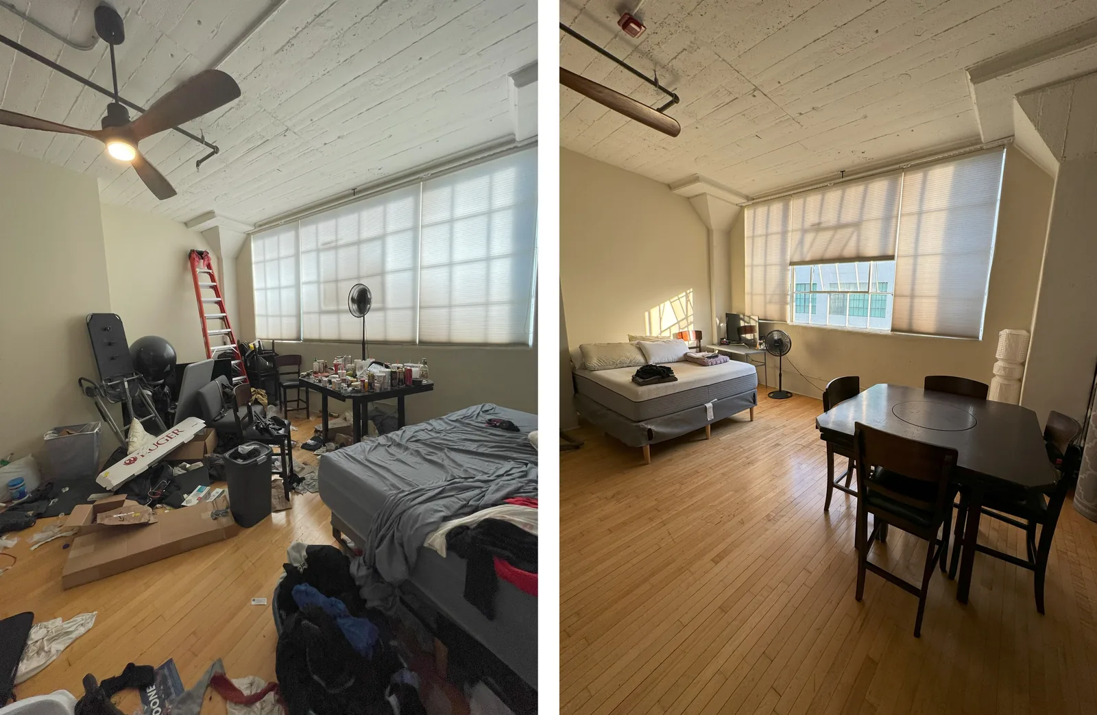 House cleaning results in Los Angeles — before and after