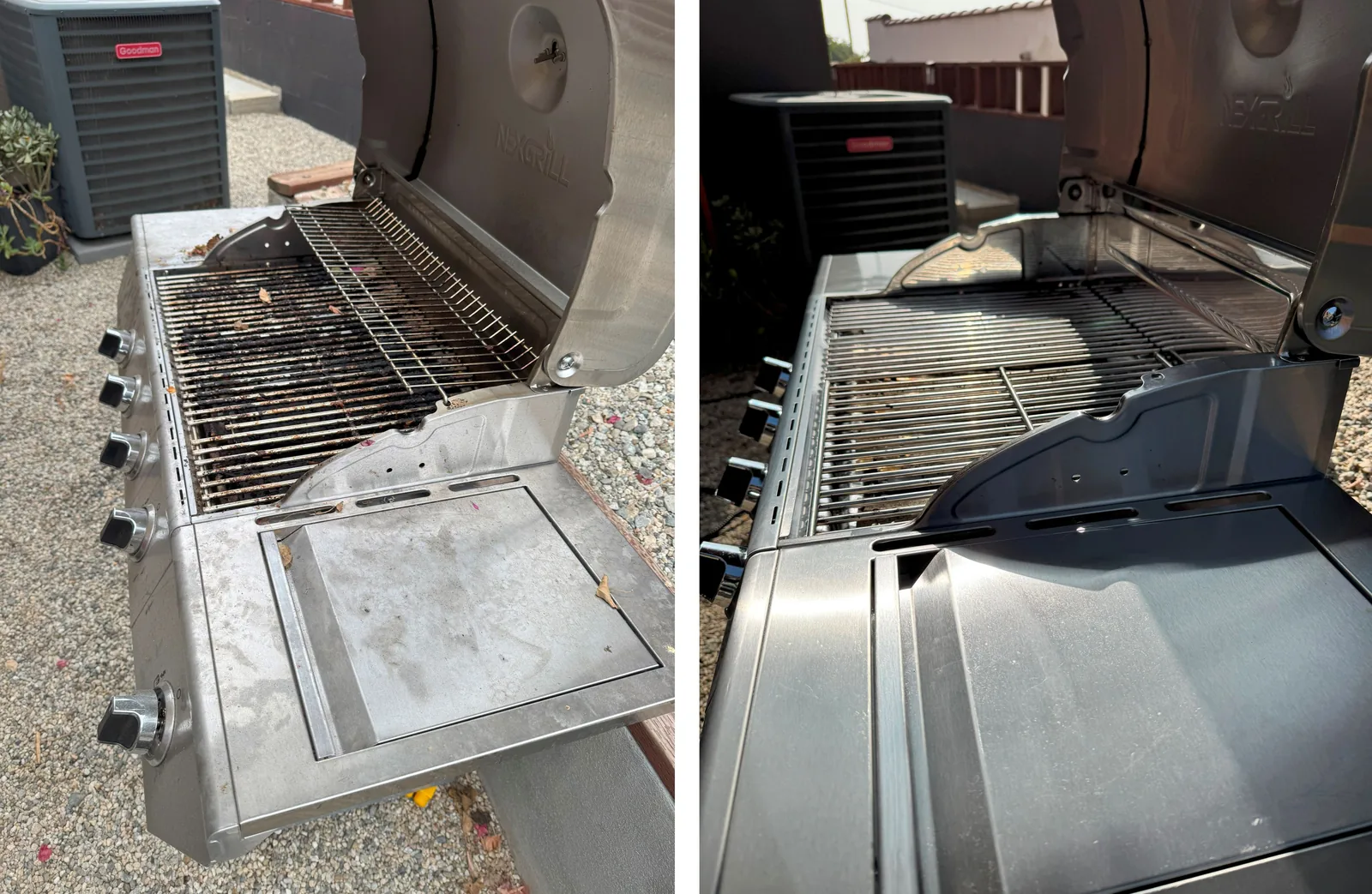Patio cleaning results — outdoor space refreshed