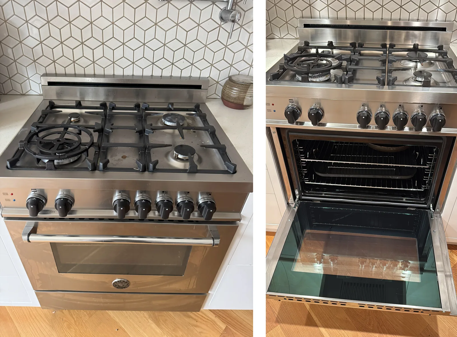Oven in Los Angeles — house cleaning before and after