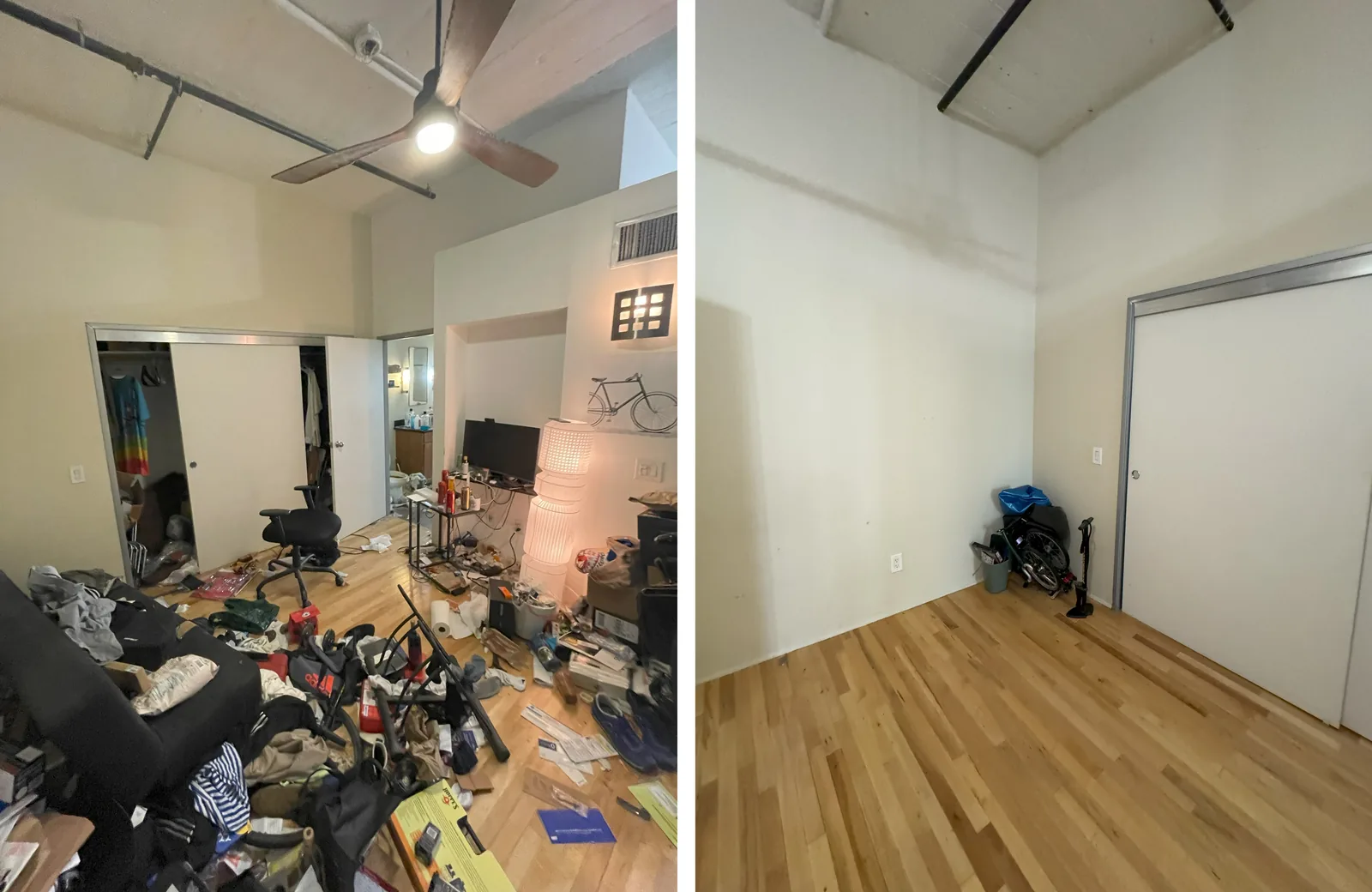 Entryway in Los Angeles — house deep cleaning before and after